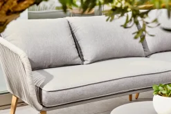Brico Central Park Ischia Aluminium/Textiel Loungeset 214X214Cm- Loungesets