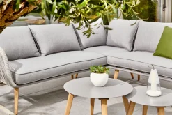Brico Central Park Ischia Aluminium/Textiel Loungeset 214X214Cm- Loungesets