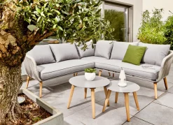 Brico Central Park Ischia Aluminium/Textiel Loungeset 214X214Cm- Loungesets