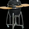 Brico Central Park Keramische Barbecue Kamado Met Werkbladen O38,3Cm- Keramische Barbecue