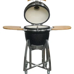 Brico Central Park Keramische Barbecue Kamado Met Werkbladen O38,3Cm- Keramische Barbecue