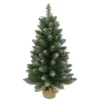 Kunstkerstbomen|Brico Central Park Kunstkerstboom Besneeuwd Groen 90Cm