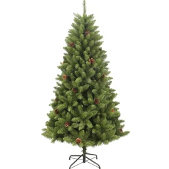 Kunstkerstbomen|Brico Central Park Kunstkerstboom Dennenappels 180Cm