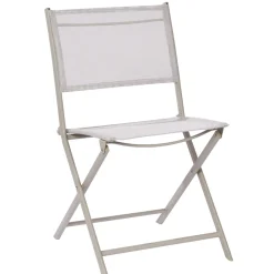 Brico Central Park Strandstoel Stacy Textileen Taupe 52,5X46X81Cm- Tuinstoelen