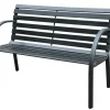 Brico Central Park Tuinbank City 2-Zits Zwart 122X66Cm- Tuinbanken