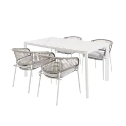 Brico Central Park Tuinstoel Ciotat Aluminium/Wicker 60X61X74Cm- Tuinstoelen