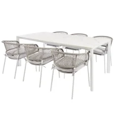 Brico Central Park Tuinstoel Ciotat Aluminium/Wicker 60X61X74Cm- Tuinstoelen