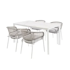 Brico Central Park Tuinstoel Ciotat Aluminium/Wicker 60X61X74Cm- Tuinstoelen