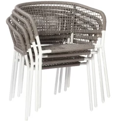 Brico Central Park Tuinstoel Ciotat Aluminium/Wicker 60X61X74Cm- Tuinstoelen