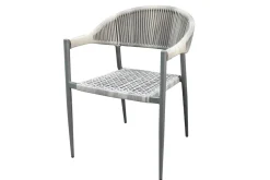 Brico Central Park Tuinstoel Collioure Aluminiuim/Wicker 60X56,5X78Cm- Tuinstoelen