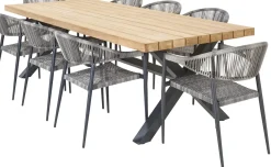 Brico Central Park Tuinstoel Collioure Aluminiuim/Wicker 60X56,5X78Cm- Tuinstoelen