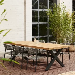 Brico Central Park Tuinstoel Collioure Aluminiuim/Wicker 60X56,5X78Cm- Tuinstoelen