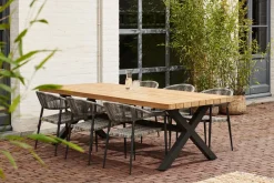 Brico Central Park Tuinstoel Collioure Aluminiuim/Wicker 60X56,5X78Cm- Tuinstoelen