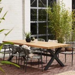 Brico Central Park Tuinstoel Collioure Aluminiuim/Wicker 60X56,5X78Cm- Tuinstoelen