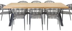 Brico Central Park Tuinstoel Collioure Aluminiuim/Wicker 60X56,5X78Cm- Tuinstoelen