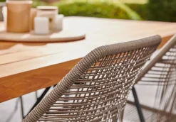 Brico Central Park Tuinstoel Frejus Stapelbaar Wicker Donkergrijs 65,5X62X84Cm- Tuinstoelen