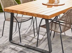 Brico Central Park Tuinstoel Frejus Stapelbaar Wicker Donkergrijs 65,5X62X84Cm- Tuinstoelen