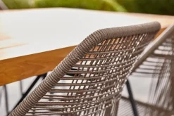Brico Central Park Tuinstoel Frejus Stapelbaar Wicker Donkergrijs 65,5X62X84Cm- Tuinstoelen