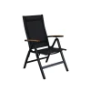 Brico Central Park Tuinstoel Limoux Verstelbaar Textileen/Teakhout Antraciet- Tuinstoelen