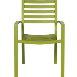 Brico Central Park Tuinstoel Stapelbaar Aluminium Olijfgroen 61,5X57,5X85,5Cm- Tuinstoelen