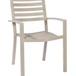 Brico Central Park Tuinstoel Vina Aluminium Grijs- Tuinstoelen