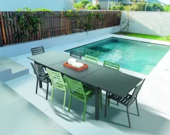 Brico Central Park Tuinstoel Vina Aluminium Antraciet- Tuinstoelen