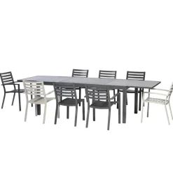 Brico Central Park Tuinstoel Vina Aluminium Antraciet- Tuinstoelen
