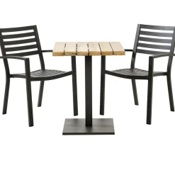 Brico Central Park Tuinstoel Vina Aluminium Antraciet- Tuinstoelen