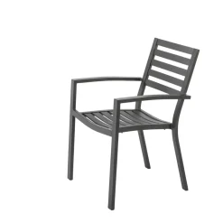 Brico Central Park Tuinstoel Vina Aluminium Antraciet- Tuinstoelen