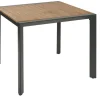 Brico Central Park Tuintafel Aluminium Donkergrijs 90X90Cm- Tuintafels
