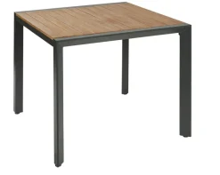 Brico Central Park Tuintafel Aluminium Donkergrijs 90X90Cm- Tuintafels