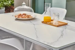 Brico Central Park Tuintafel Ciotat Aluminium/Glas 160X90Cm- Tuintafels