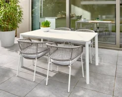 Brico Central Park Tuintafel Ciotat Aluminium/Glas 160X90Cm- Tuintafels