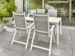 Brico Central Park Tuintafel Ciotat Aluminium/Glas 160X90Cm- Tuintafels
