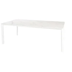 Brico Central Park Tuintafel Ciotat Keramiek Glas/Aluminium Verstelbare Poten 205X100X75Cm- Tuintafels