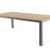 Brico Central Park Tuintafel Limoux Teakhout/Aluminium 215X100Cm- Tuintafels