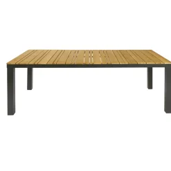 Brico Central Park Tuintafel Limoux Teakhout/Aluminium 215X100Cm- Tuintafels