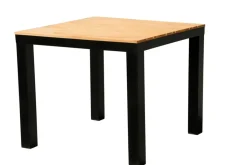 Brico Central Park Tuintafel Limoux Aluminium Teakhout 89X89Cm- Tuintafels