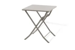 Brico Central Park Tuintafel Stacy Inklapbaar Taupe 60X60Cm- Tuintafels