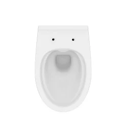 Wandclosetten|Brico Cersanit Hangtoilet Moduo Wit | Soft-Close & Quick Release Toiletzitting | Randloos Toiletpot