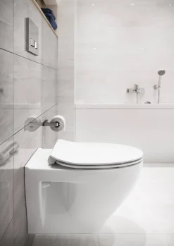Wandclosetten|Brico Cersanit Hangtoilet Moduo Wit | Soft-Close & Quick Release Toiletzitting | Randloos Toiletpot