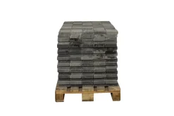 Brico Coeck Kassei Zwart-Grijs Getrommeld 15X15X4Cm 630 Stuks + Palet 3004837- Stenen En Klinkers