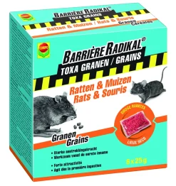 Brico Compo Anti-Muizen En Ratten Granen Barriere Radikal Toxa 150G- Ongediertebestrijding
