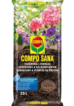 Brico Compo Potgrond Voor Geraniums En Balkonplanten Sana 20L- Potgrond