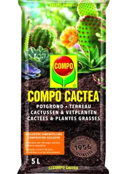 Brico Compo Sana Potgrond Cactussen & Vetplanten 5L- Potgrond
