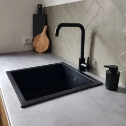 Keukenkranen|Brico Croom Keukenmengkraan Slyvex Mat Zwart