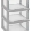 Manden & Boxen|Brico Curver Ladesysteem Met Wielen Essentials Lichtgrijs 3X20L