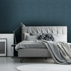 Brico Decomode Vliesbehang Concrete Mat Blauw- Vliesbehang