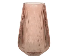 Kerstdecoratie|Brico Decoris Vaas Glas 28Cm Roze