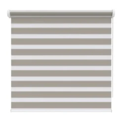 Brico Decosol 4313 Roljaloezie Lichtdoorlatend Grijs 120X210Cm- Duo Rolgordijn
